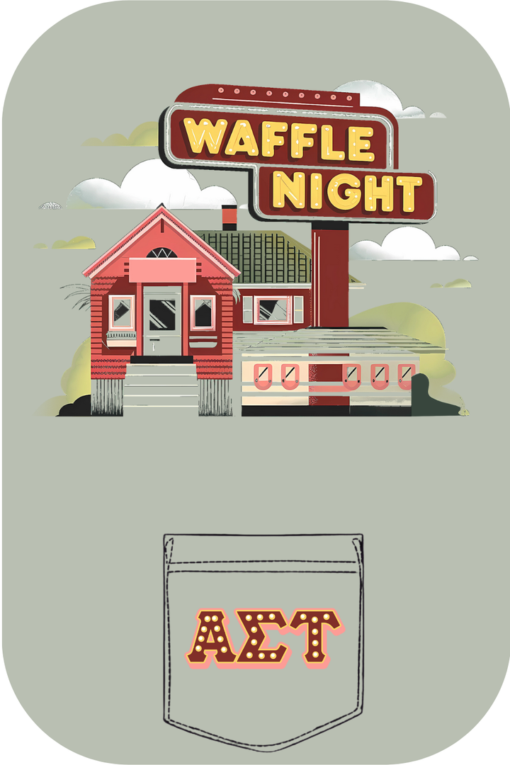 Custom Waffle Night Alpha Sigma Tau