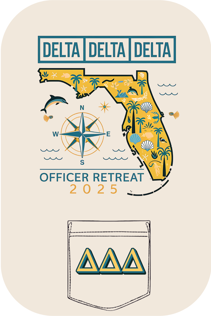 Custom Delta Delta Delta Officer Retreat
