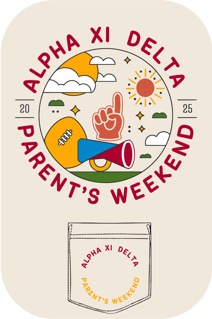 Custom Alpha Xi Delta Parent's Weekend