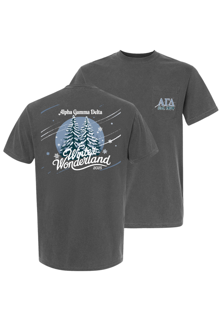 Custom Alpha Gamma Delta Winter Wonderland