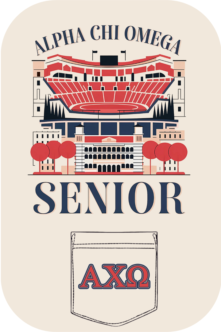 Custom Alpha Chi Omega Senior