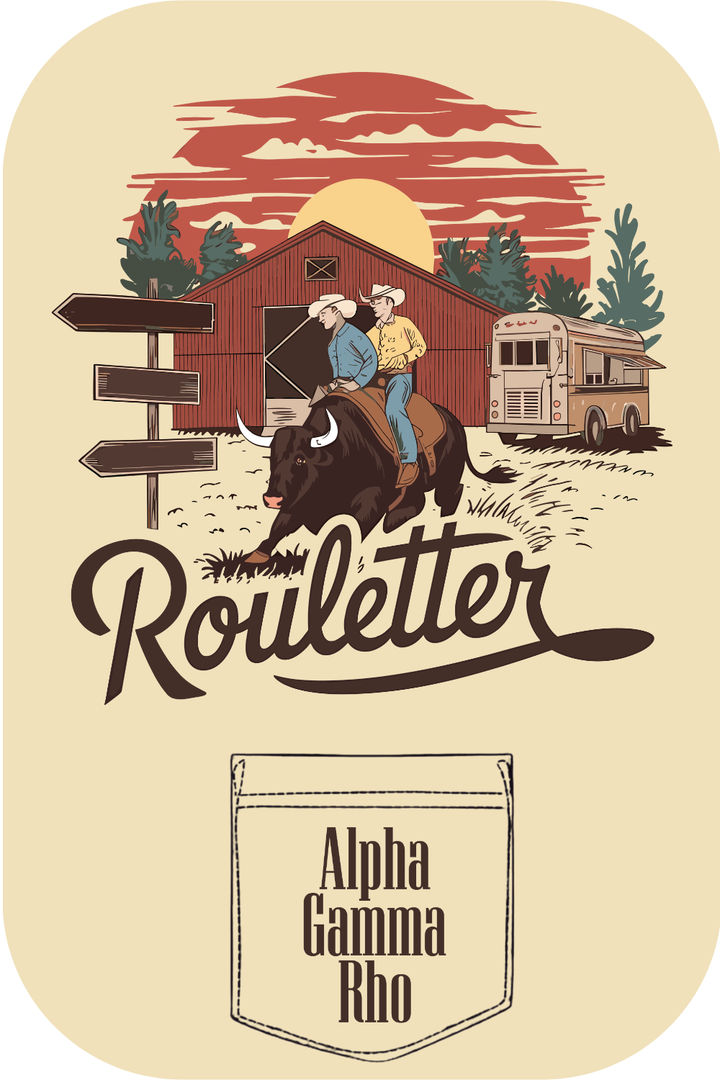 Custom Alpha Gamma Rho Roulette