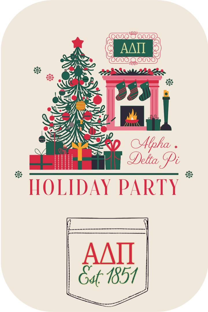 Custom Alpha Delta Pi Holiday Party