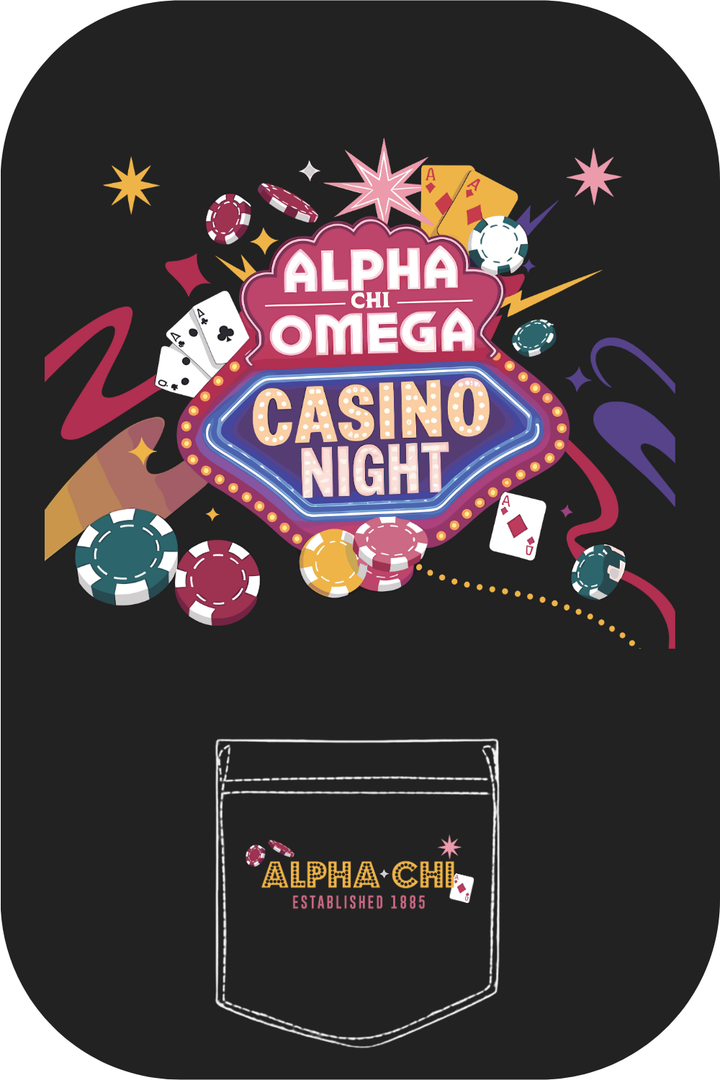 Custom Alpha Chi Omega Casino Night