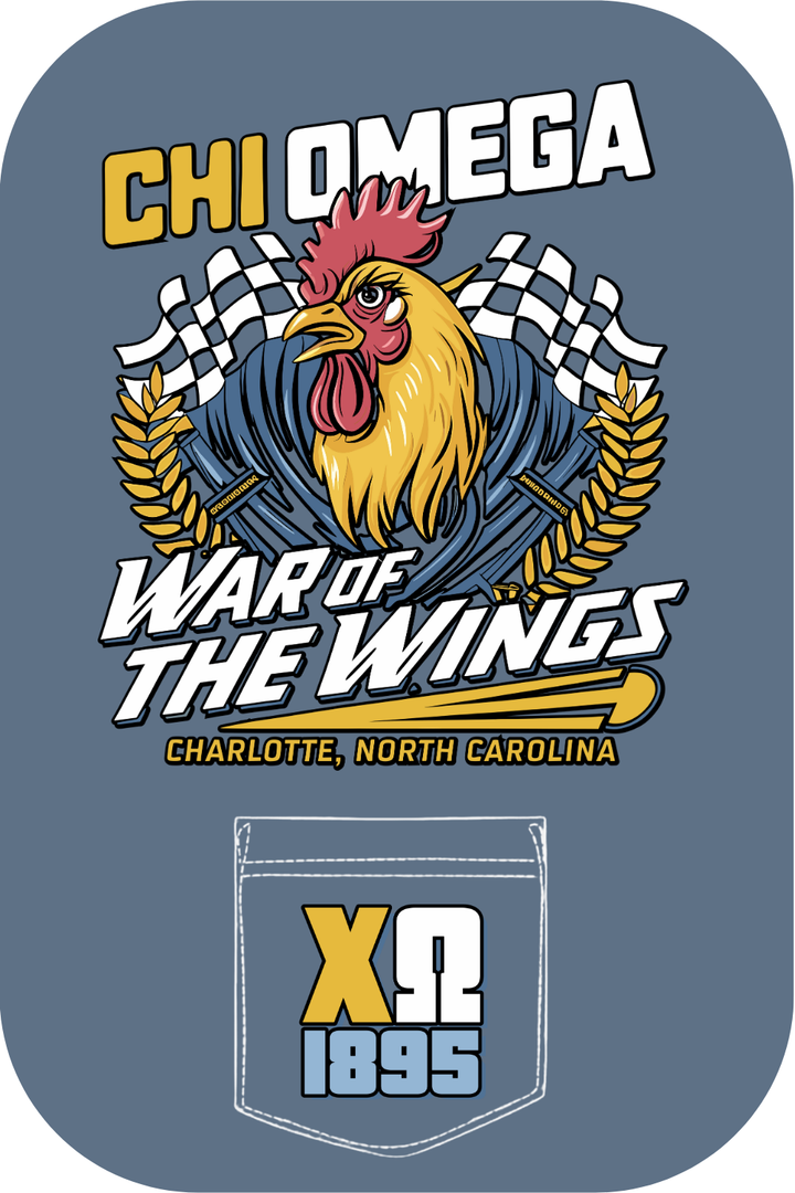 Custom Chi Omega War Of The Wings