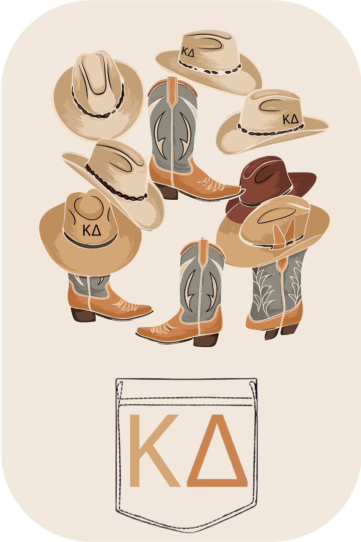 Custom Kappa Delta Cowboy Boots