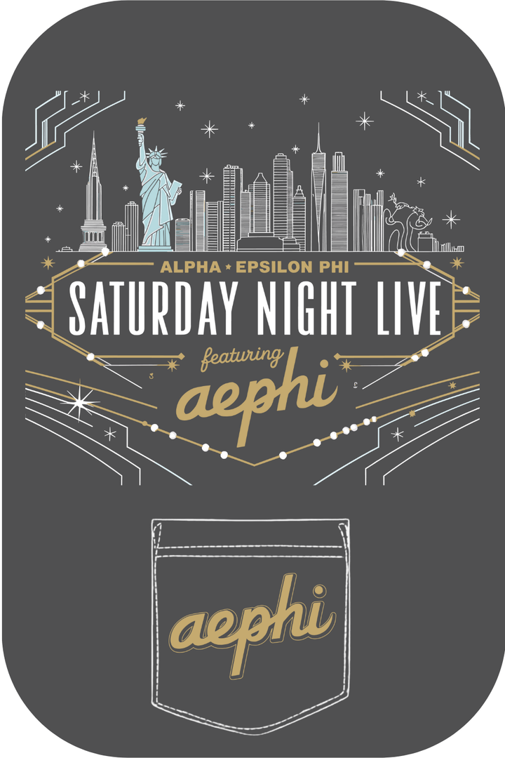 Custom Alpha Phi Epsilon Saturday Night Live