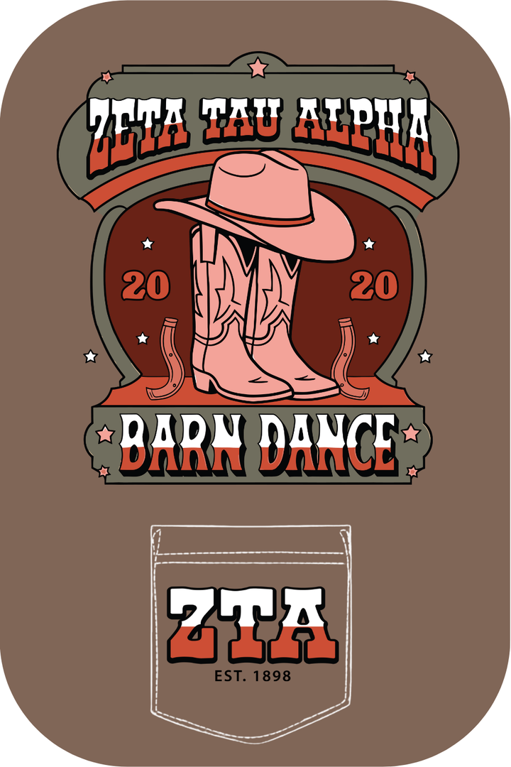 Custom Zeta Tau Alpha Barn Dance