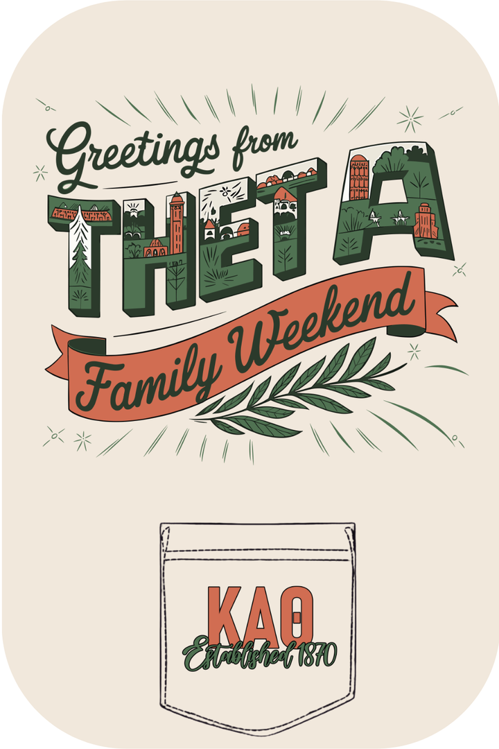 Custom Greetings Theta Family Weekend