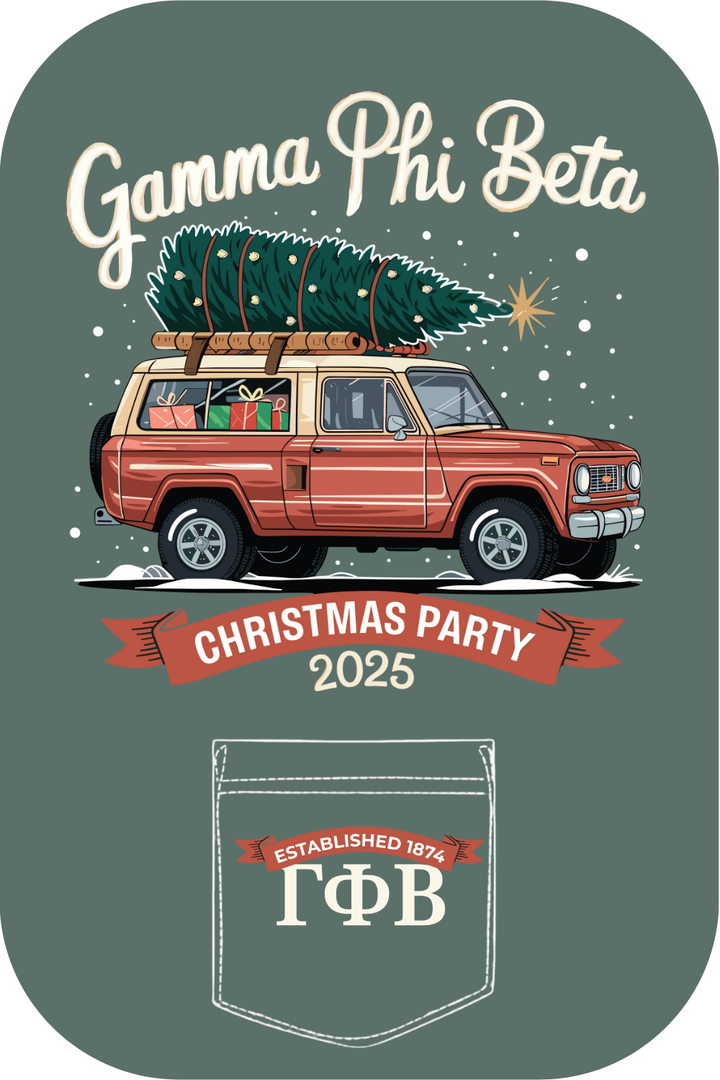 Custom Gamma Phi Beta Christmas Party