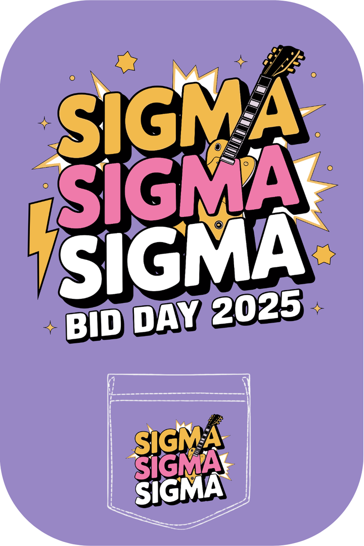 Custom Sigma Sigma Sigma Bid Day