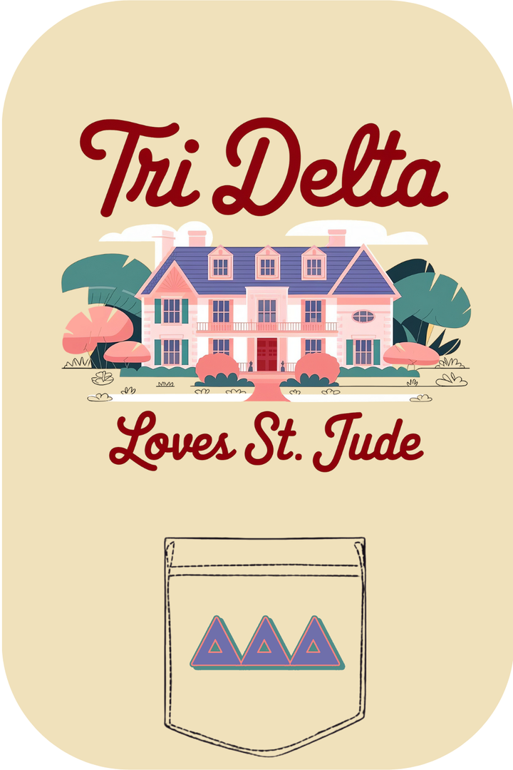 Custom Tri Delta Loves St. Jude