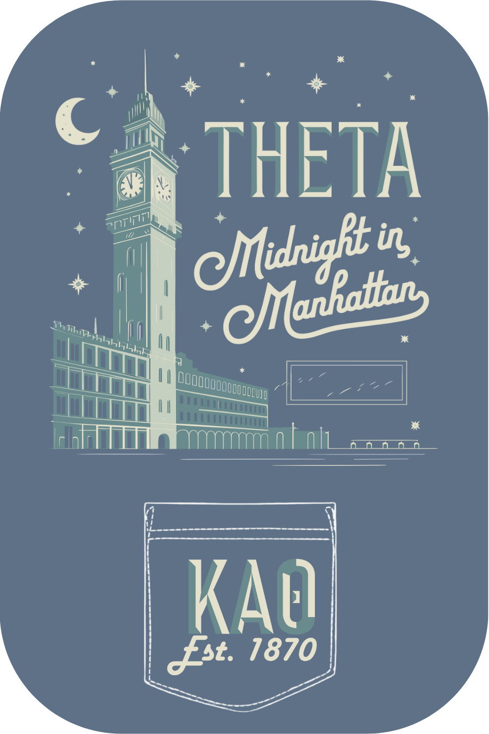 Custom Kappa Alpha Theta Midnight In Manhattan