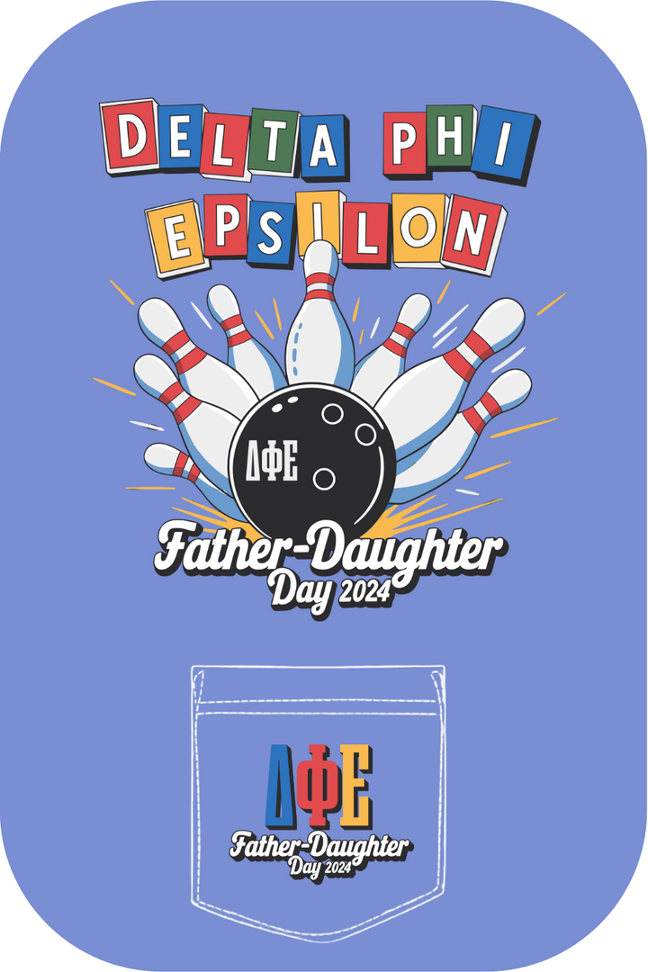 Custom Delta Phi Epsilon Father-Daughter Day Bowling