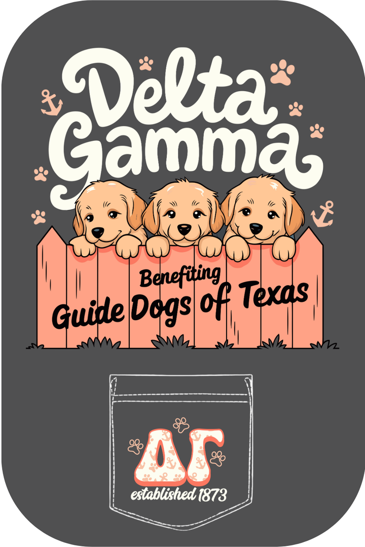 Custom Delta Gamma Benefitting Guide of Dogs