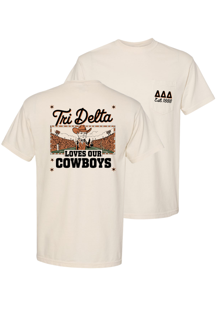 Custom Tri Delta Loves Our Cowboys