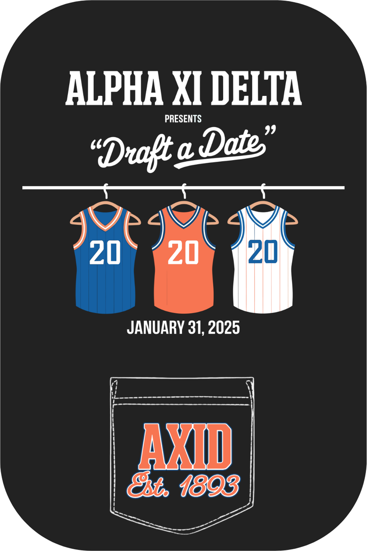 Custom Alpha Xi Delta Draft A Date