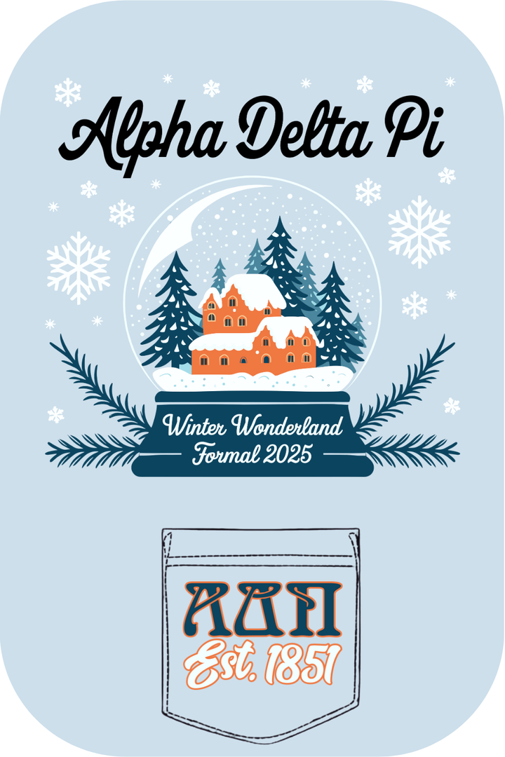 Custom Alpha Delta Pi Winter Wonderland Formal