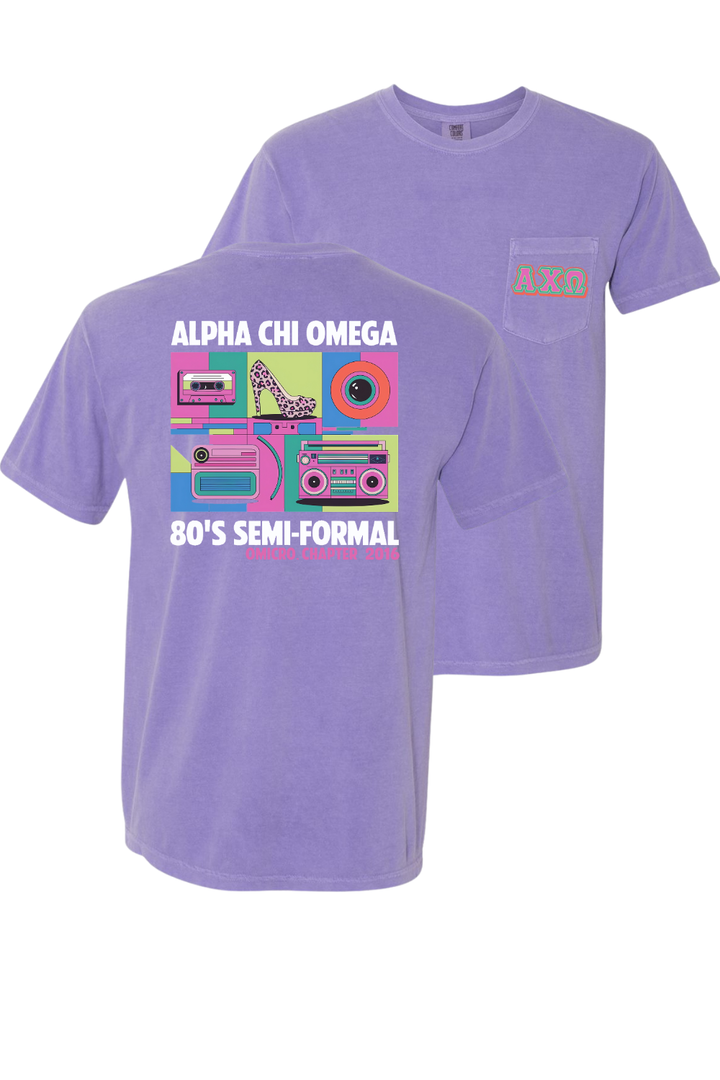 Custom Alpha Chi Omega 80's Semi-Formal