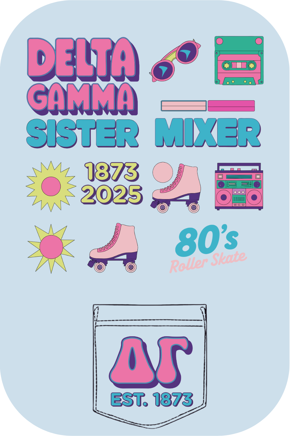 Custom Delta Gamma Sister Mixer
