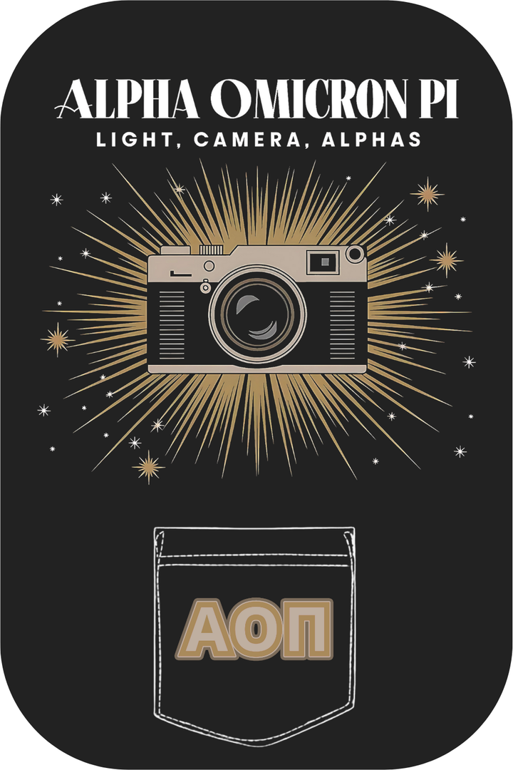 Custom Alpha Omicron Pi Light Camera Alphas