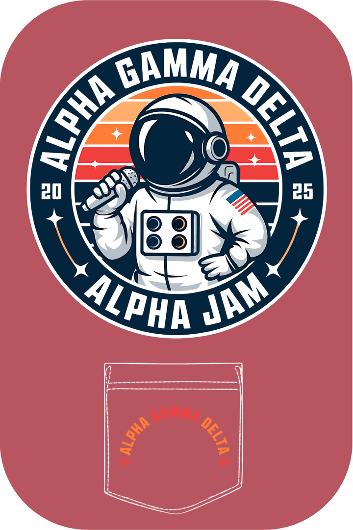 Custom Alpha Gamma Delta Alpha Jam