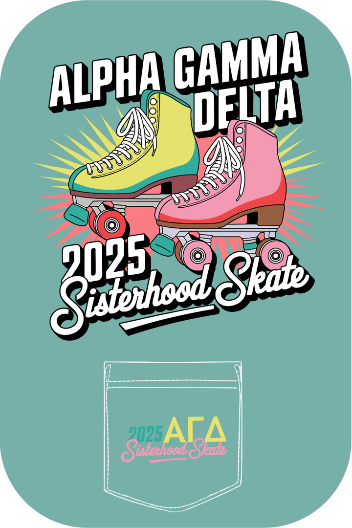 Custom Alpha Gamma Delta Sisterhood Skate