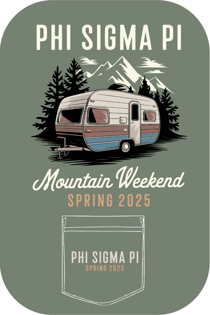 Custom Phi Sigma Pi Mountain Weekend Spring