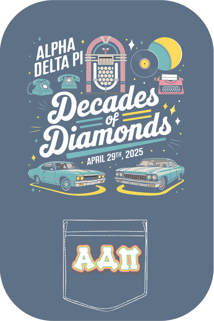 Custom Alpha Delta Pi Decades Of Diamonds