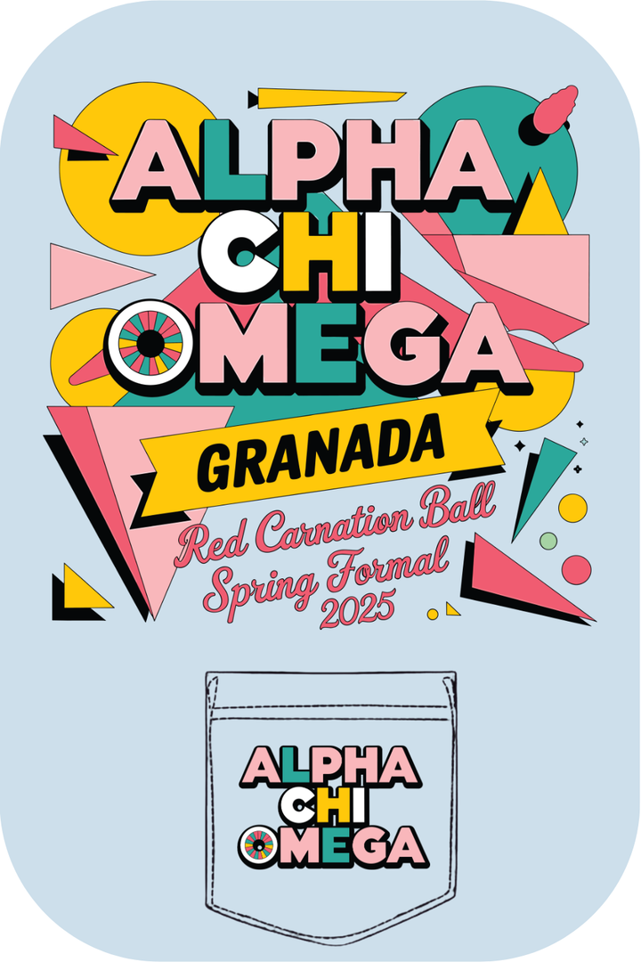 Custom Alpha Chi Omega Red Carnation Ball