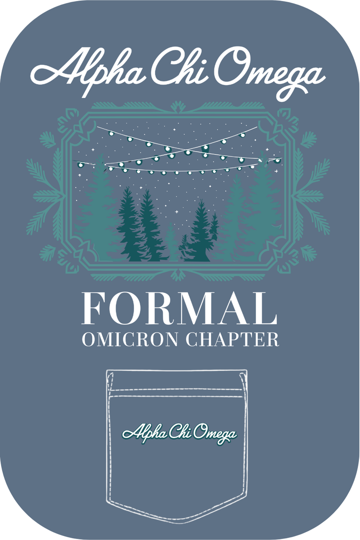 Custom Alpha Chi Omega Formal Omicron Chapter