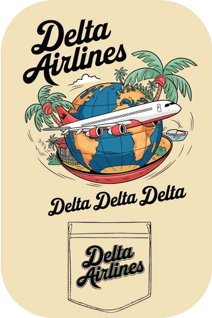 Custom Delta Airlines Delta Delta Delta