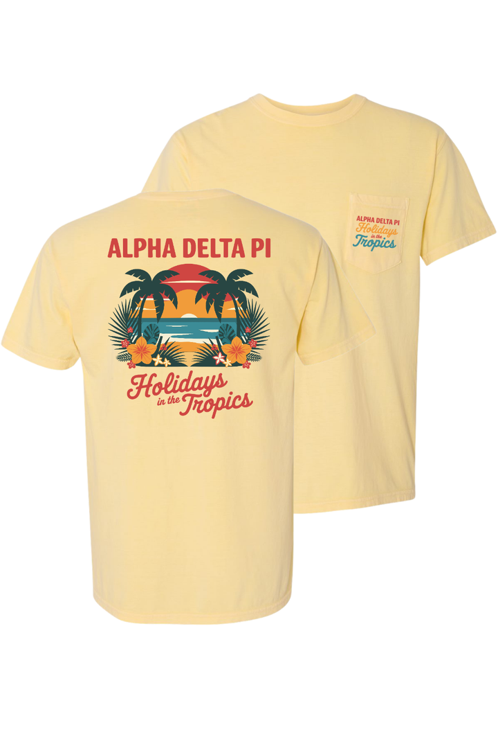 Custom Alpha Delta Pi Holiday On Tropics