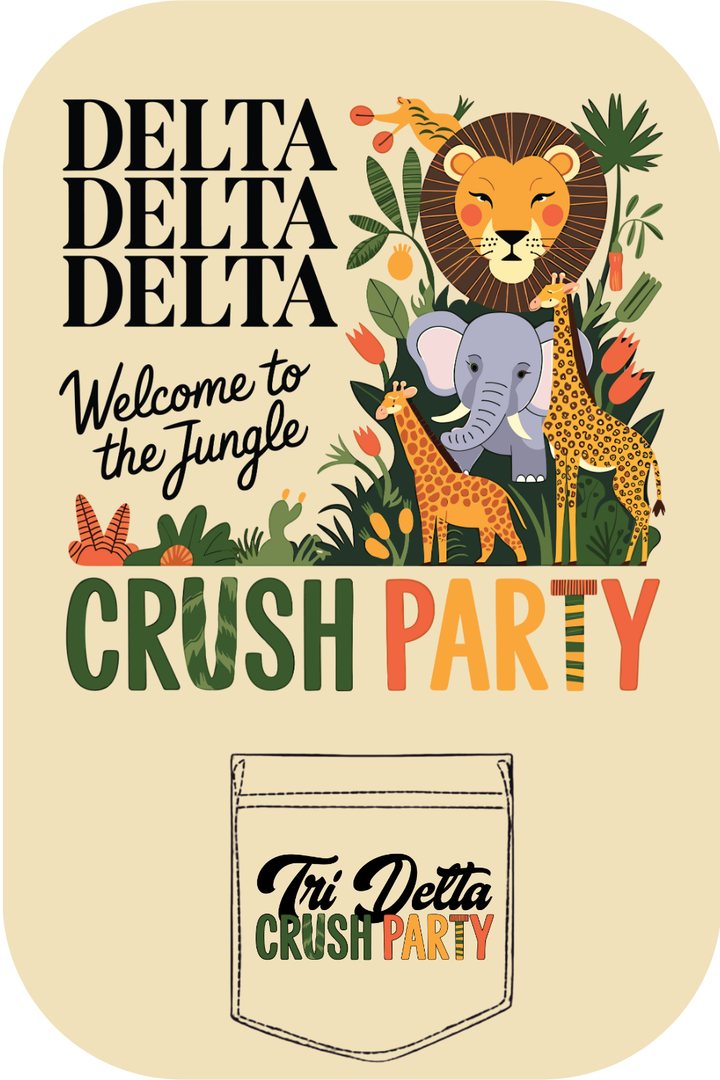 Custom Delta Delta Delta Crush Party