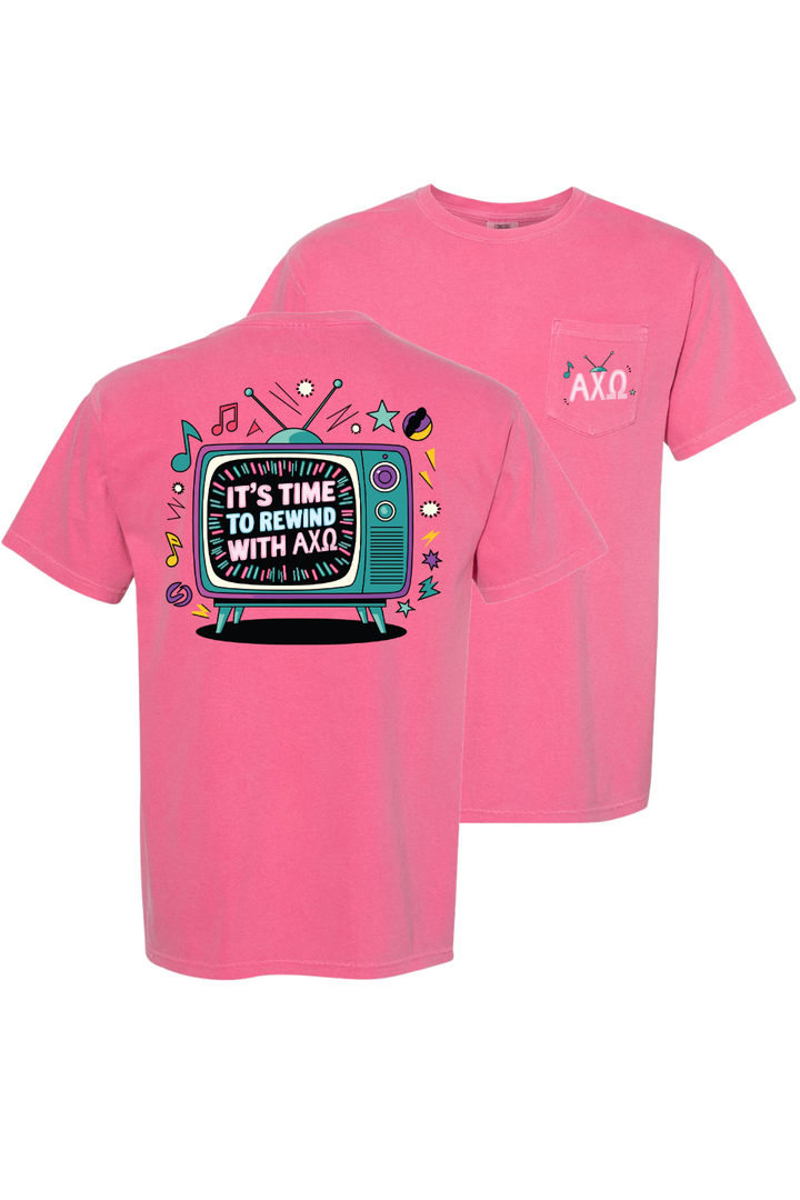 Custom It's Time To Rewind With Alpha Chi Omega