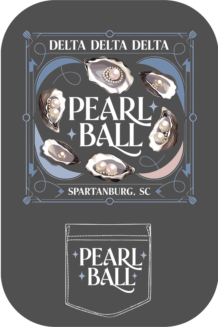 Custom Delta Delta Delta Pearl Ball