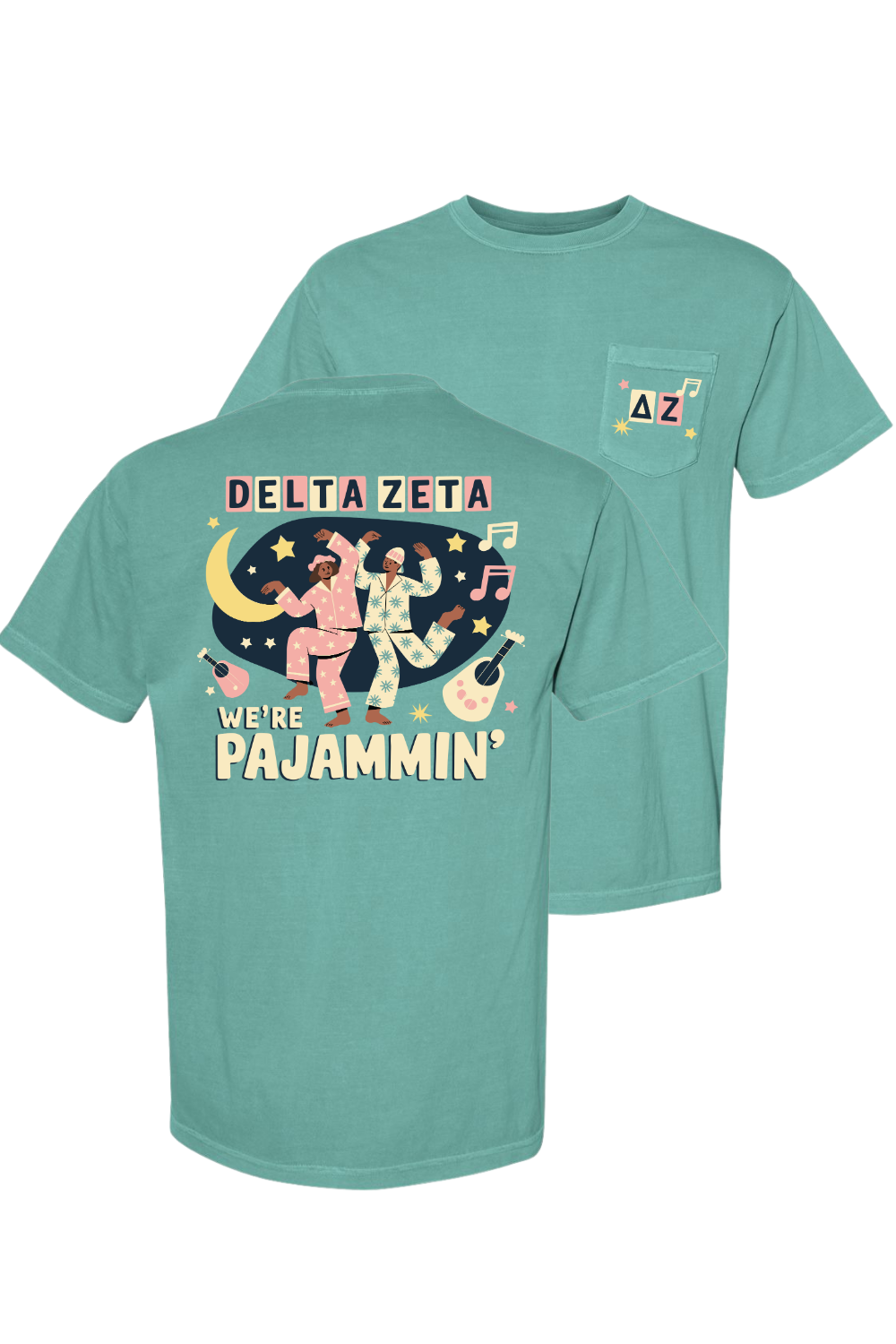 Custom Delta Zeta We're Pajammin