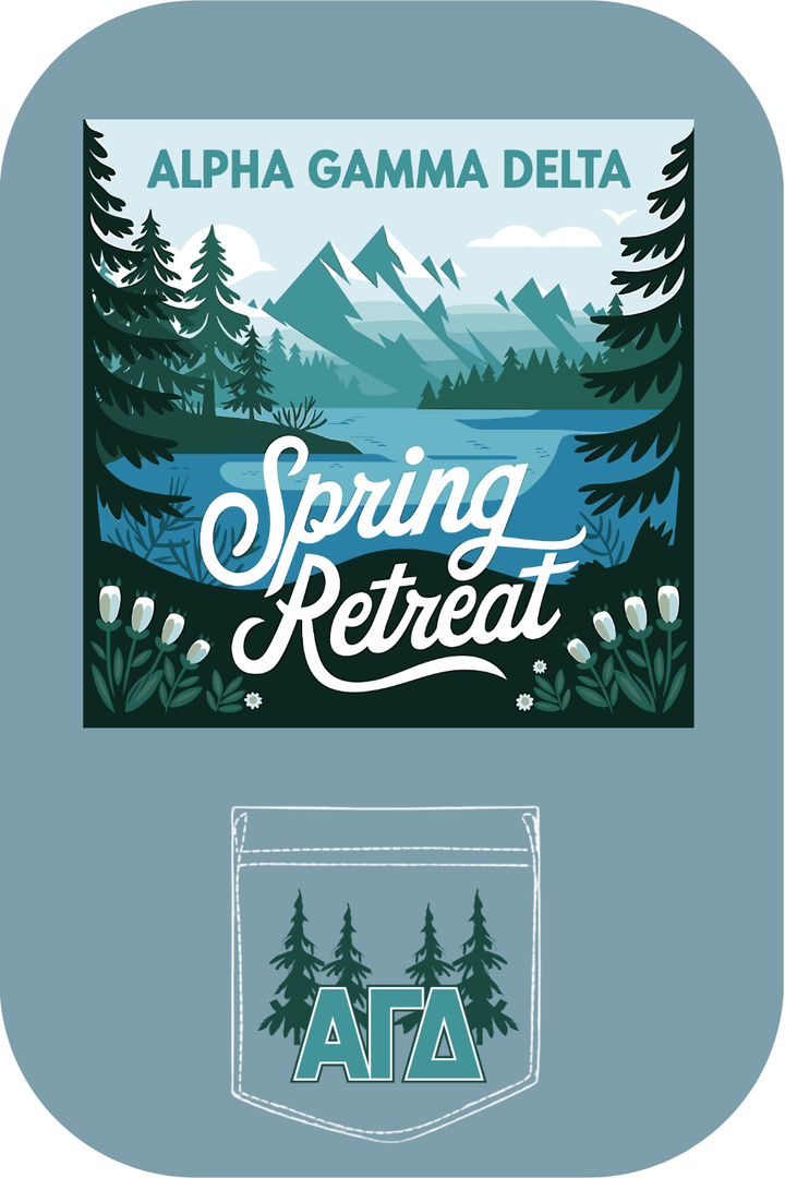 Custom Alpha Gamma Delta Spring Retreat