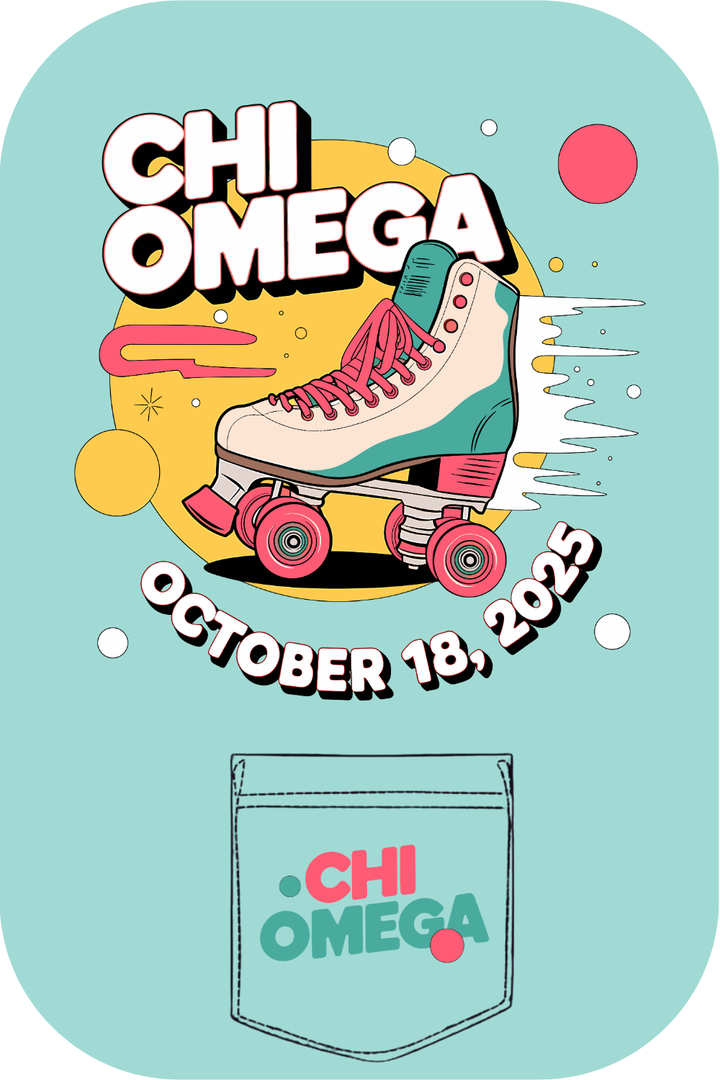 Custom Chi Omega Skate