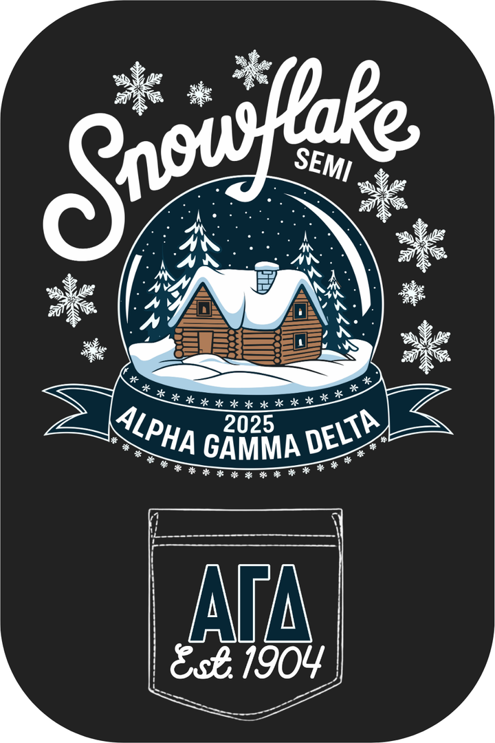 Custom Snowflake Semi Alpha Gamma Delta