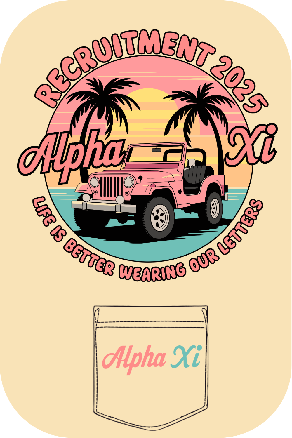 Custom Alpha Xi Recruitment