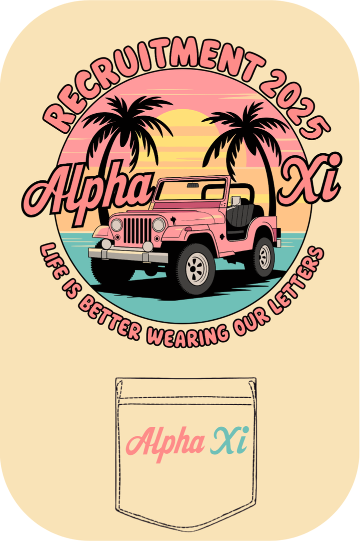 Custom Alpha Xi Recruitment