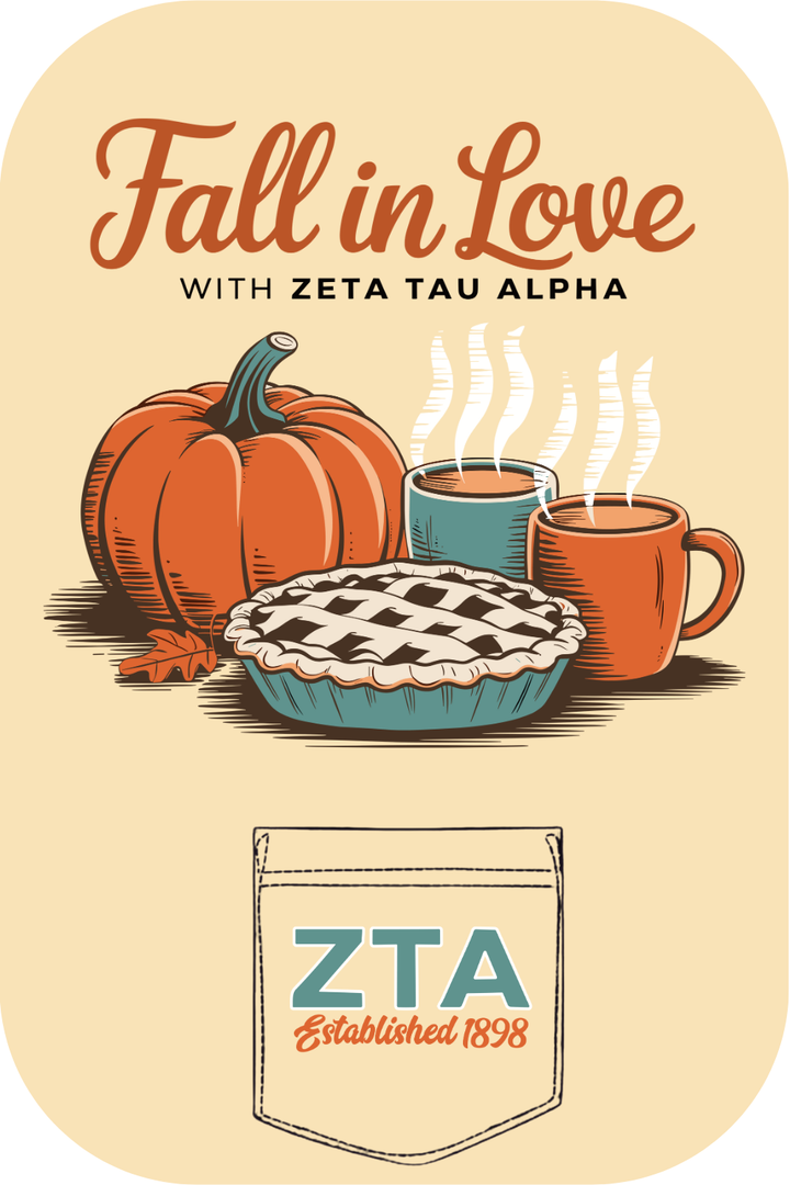 Custom Fall In Love Zeta Tau Alpha
