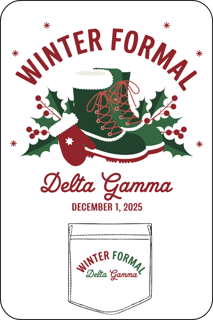 Custom Winter Formal Delta Gamma