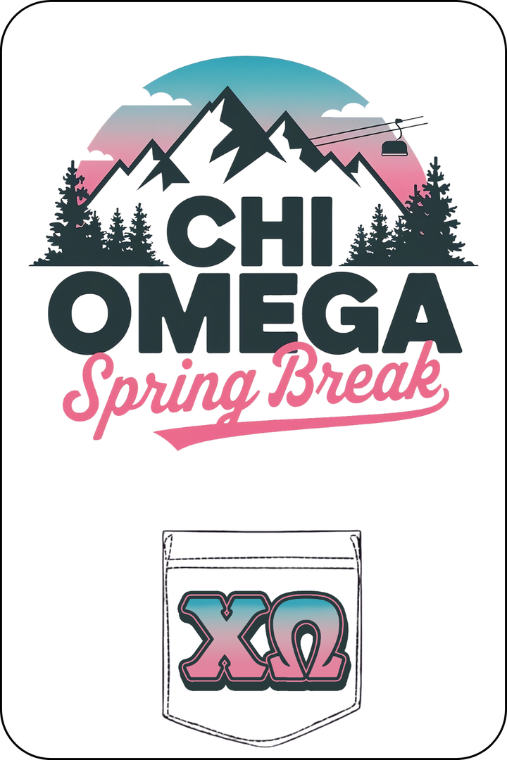 Custom Chi Omega Spring Break