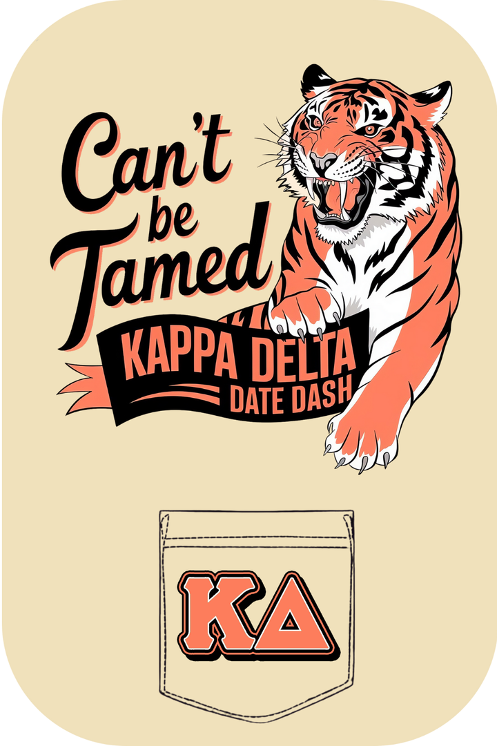 Custom Can't Be Tamed Kappa Delta Date Dash