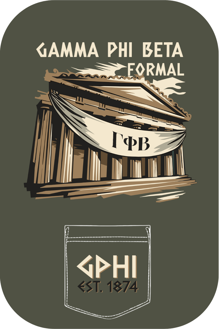 Custom Gamma Phi Beta Formal Greek