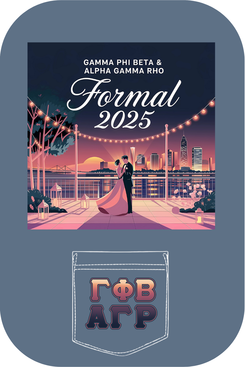 Custom Gamma Phi Beta Alpha Gamma Rho Formal