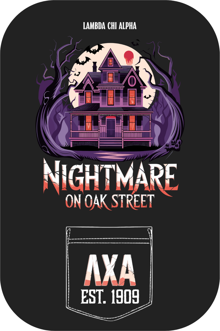 Custom Lambda Chi Alpha Nightmare On Oak Street