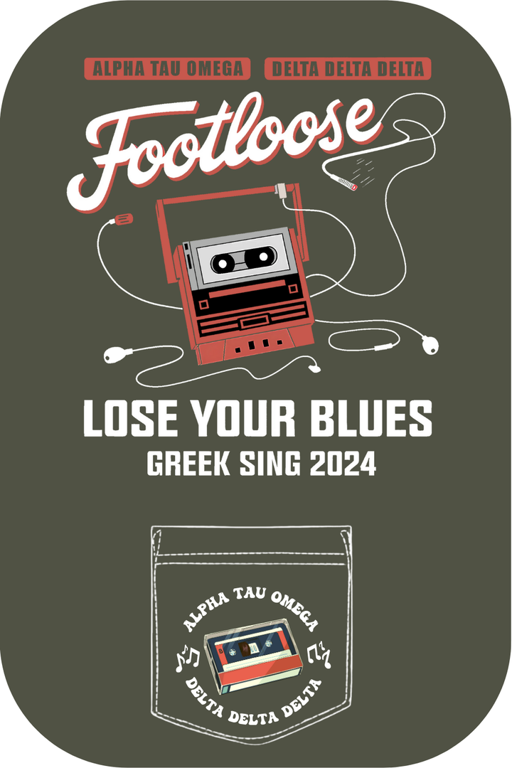 Custom Alpha Tau Omega Tri Delta Lose Your Blues